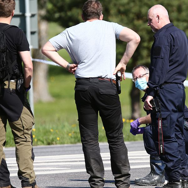 poliser där försvunnen student hittades
