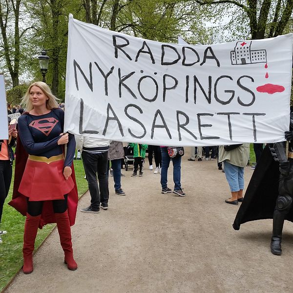 Manifestation Nyköpings lasarett