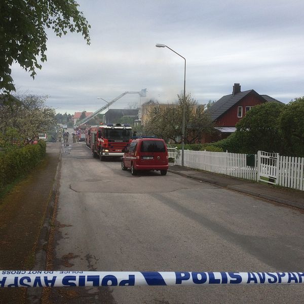 Lägenhetsbrand brand Kumla