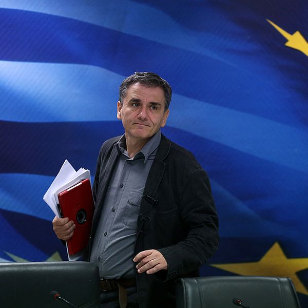 Euklidis Tsakalotos, Greklands finansminister.