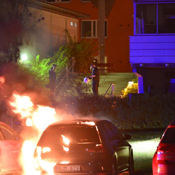 Ytterligare en bilbrand – denna gång i Navestad i Norrköping