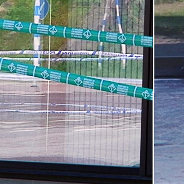 Nordfronts banderoll hittades vid lådan utanför stadshuset i Ronneby.