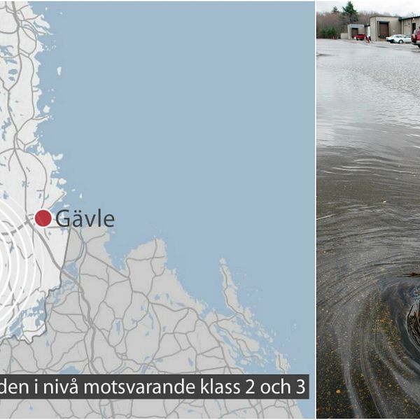 SMHI varnar för mycket höga flöden i vattendrag nära Gävle.