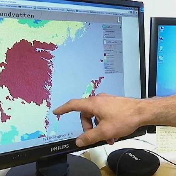 Hydrologen: ”Östergötland framstår som ett rött fält på kartan”.