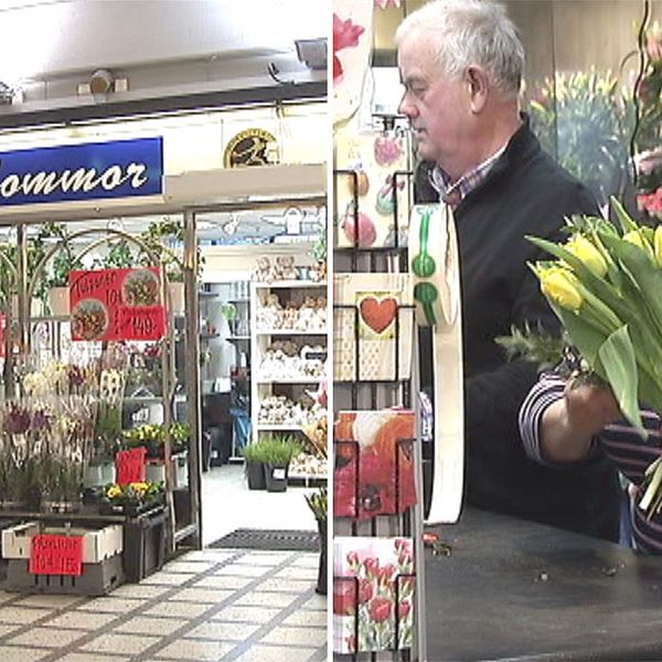 Blomsterhandeln T blommor och ägaren Ulla Svensson.