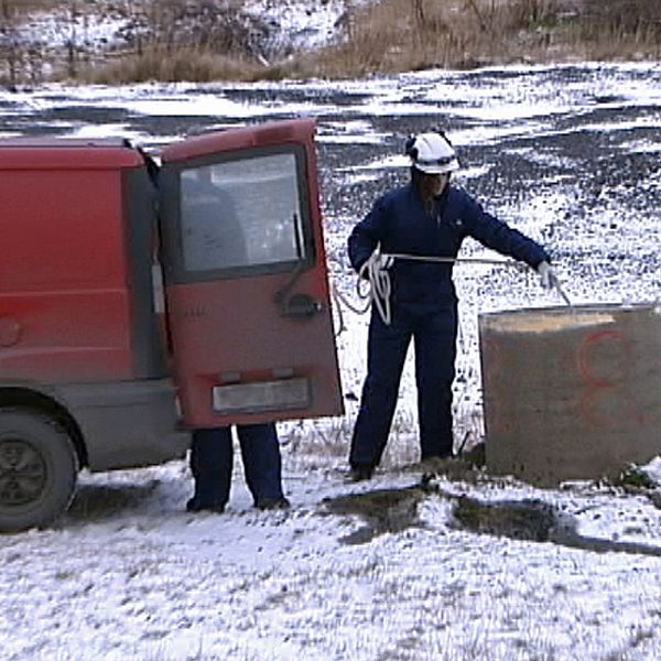 Vattnet kontrolleras för kvicksilver.