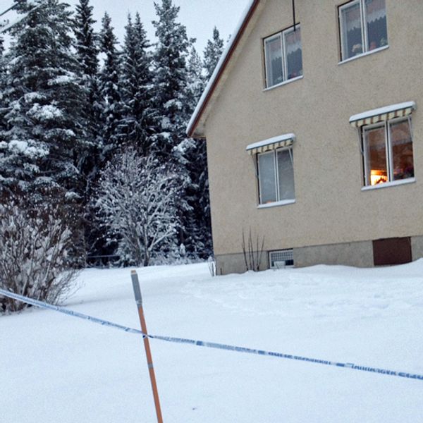 Fastigheten där polisen slog till på fredag morgon.