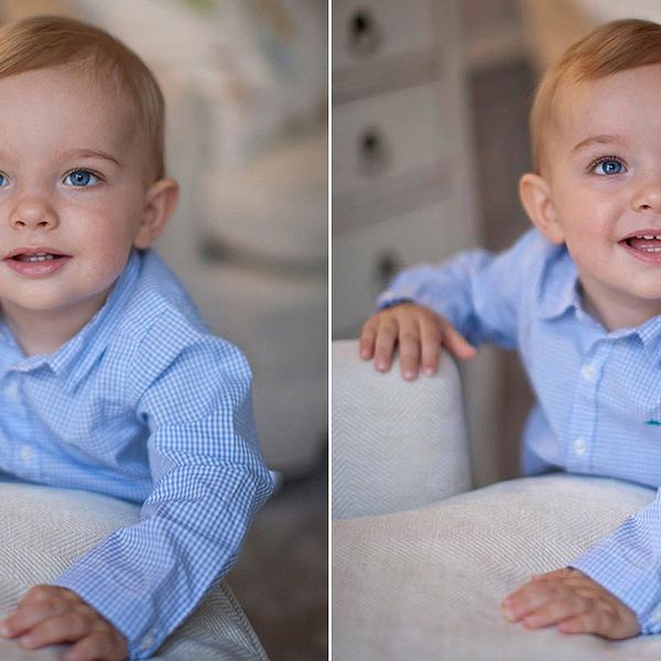 Nya bilder på prins Nicolas på hans ettårsdag