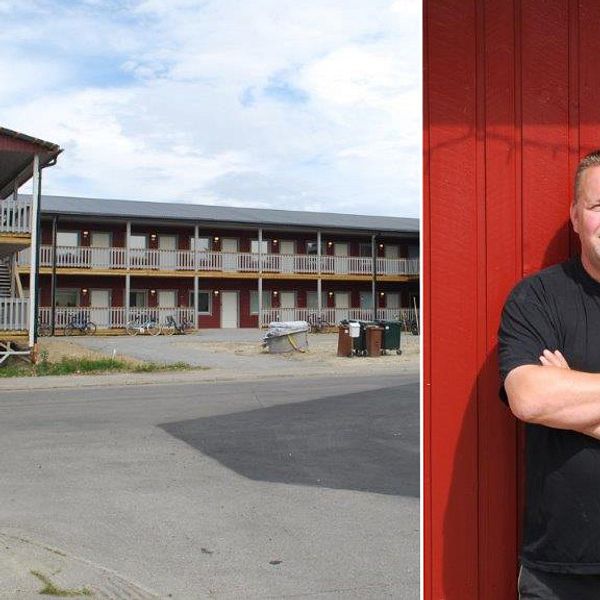 Företaget Soksbo i Skellefteå bygger modulhus, färdiga lådor som monteras in i en metallstomme.