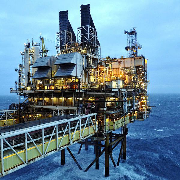 Oljeplattform i Nordsjön