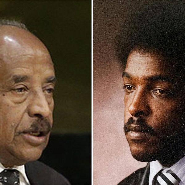 Eritreas utrikesminister Osman Saleh och journalisten Dawit Isaak.