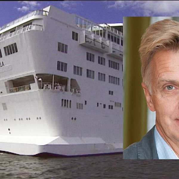 Montage med fartyget Ocean Gala och Anders Danielsson, generaldirektör Migrationsverket.