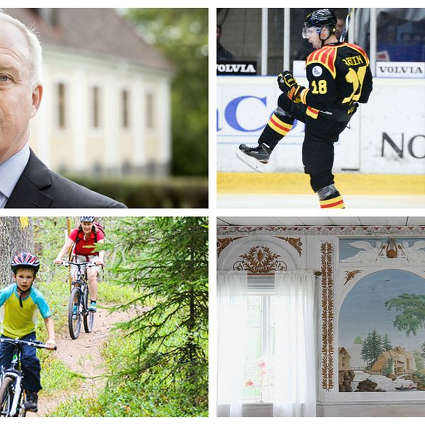 Pär Bill, Brynäs iF, cyklande pojke och hälsingegårdarna