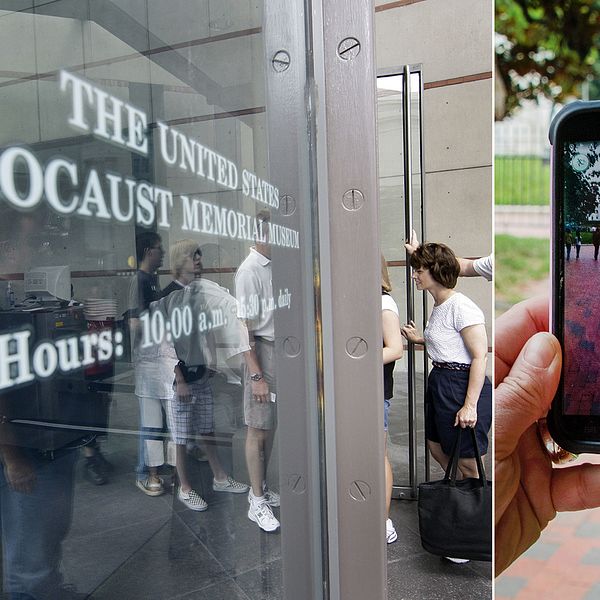 USA:s museum till minne av förintelsen i Washington DC upplever ett problem med att folk kommer dit för att leta rätt på figurer i sina mobiler istället för att ta del av det som museet har att erbjuda.
