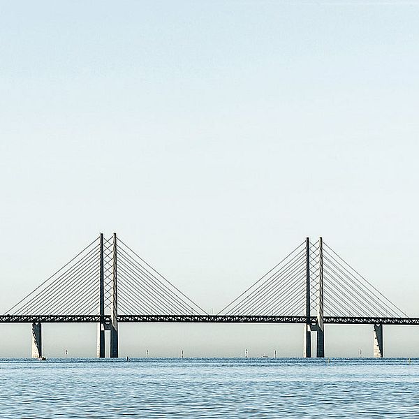 Öresundsbron sett från Malmö.