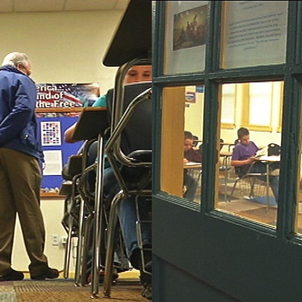 Harrold High School i Texas är USA:s tyngst beväpnade skola. Men eleverna vet inte vilka lärare som bär vapen.