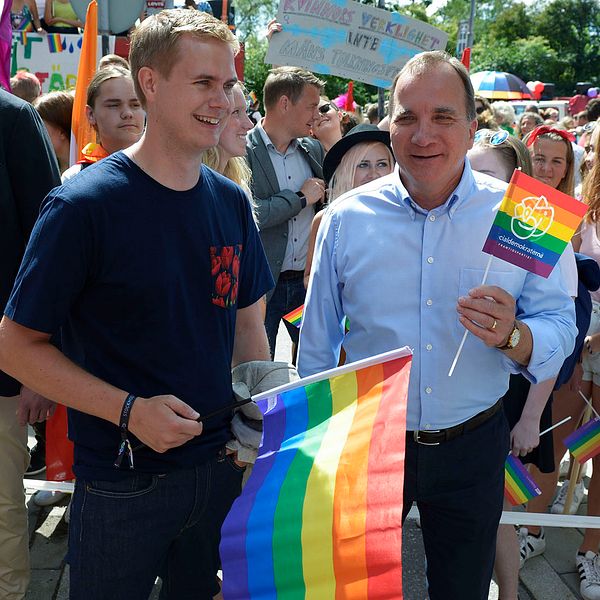 Gustav Fridolin, Stefan Löfven Pride 2016