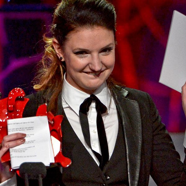 Gabriela Pichler vann baggen för årets regi för ”Äta sova dö”.