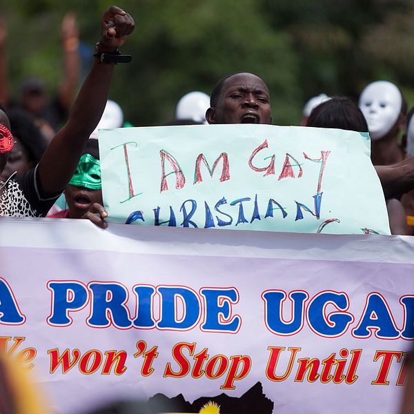 Pridetåget i Uganda 2014.
