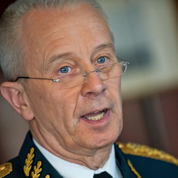 Sveriges överbefälhavare Sverker Göranson. Foto: Scanpix