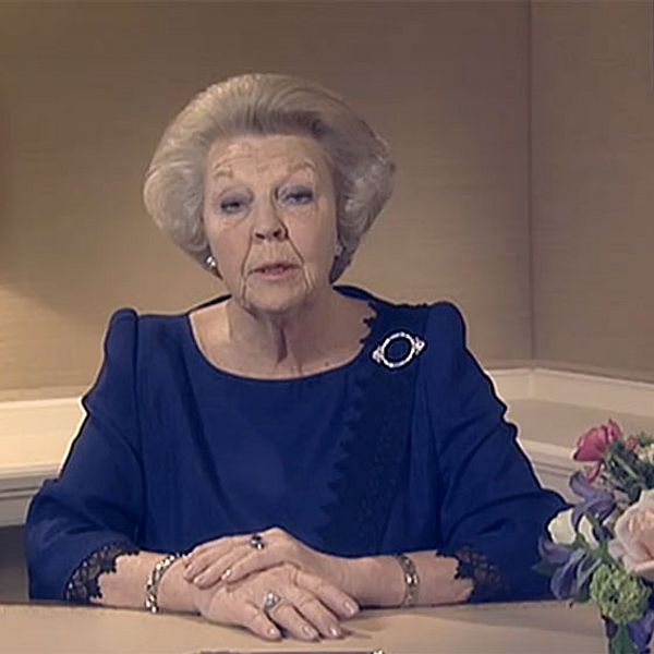Nederländernas drottning Beatrix. Foto: SVT/EBU