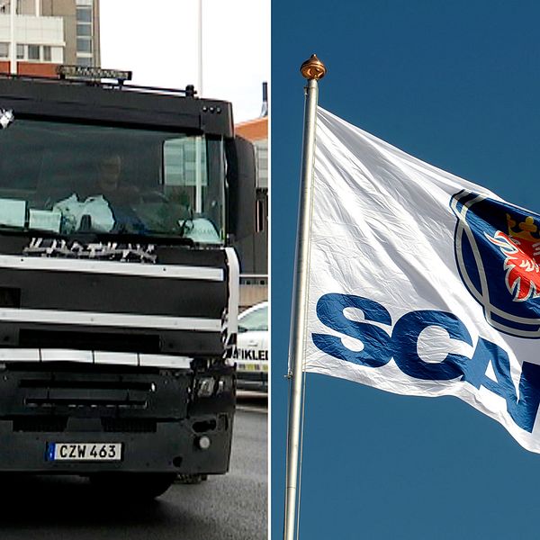Forskare ställer sig frågan om det här kan vara den sista med den, i branschen, så uttalade – unika – Scania-känslan. Bilden visar en prototyp av lastbilen.