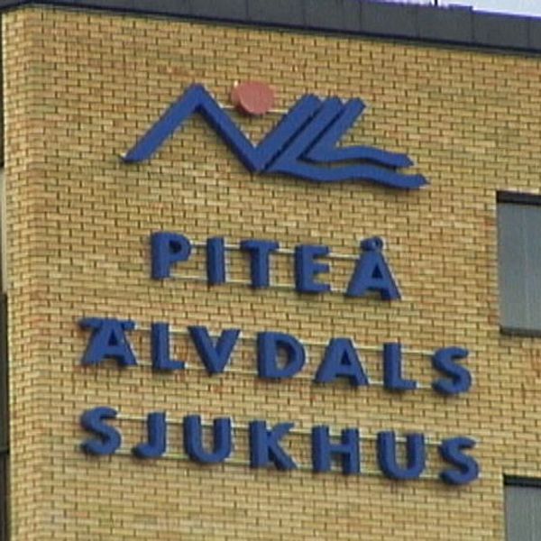 Piteå Älvdals sjukhus skylt
