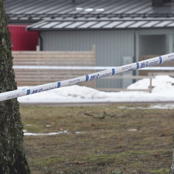 avspärrningsband vid skutberget