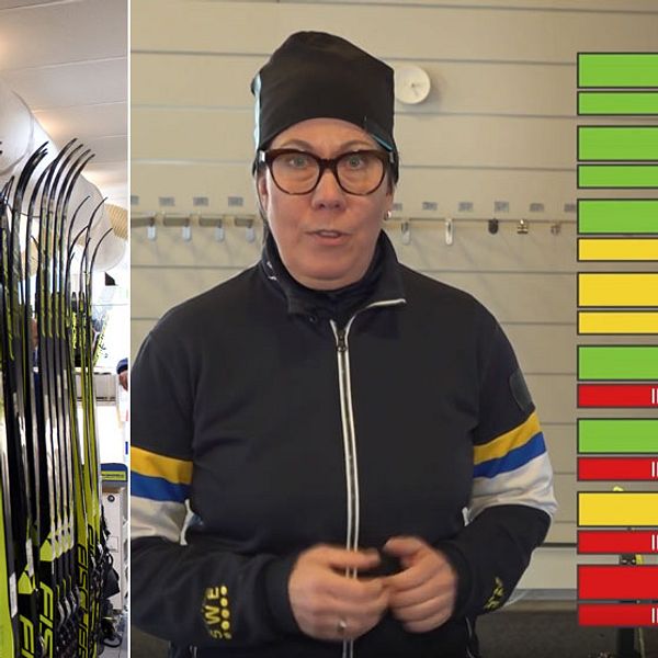 Här förklarar Ulrika Öberg, tekniska kommittén EBU hur man testar skidor