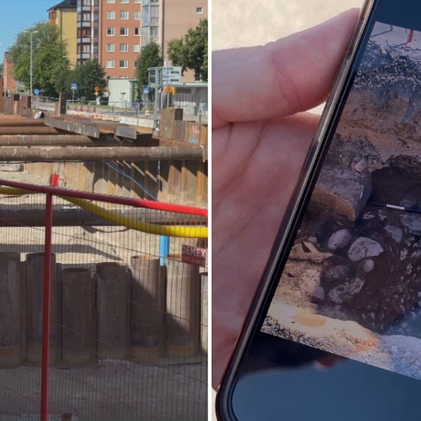 Arkeolog fynd, Karlstad, resecentrum, bondgård från 1800-talet