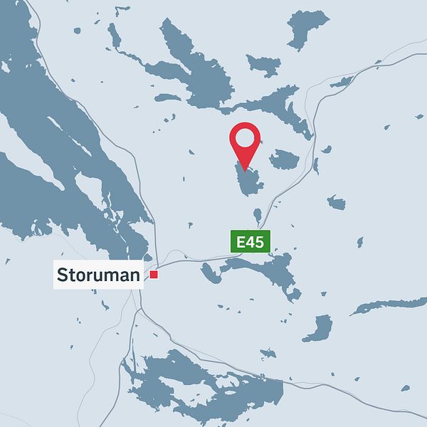 Kartbild som visar sjön Sarvträsket nordost om Storuman.