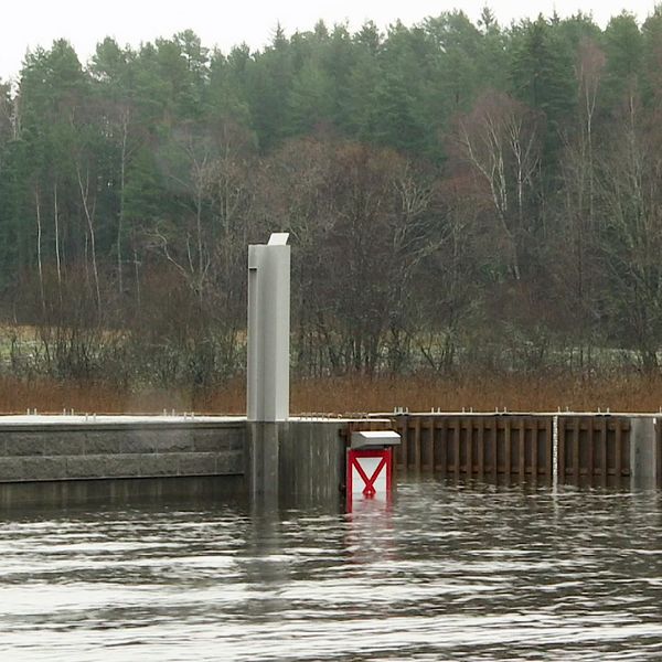 Översvämningsskyddet i Glafsfjorden utanför Arvika.