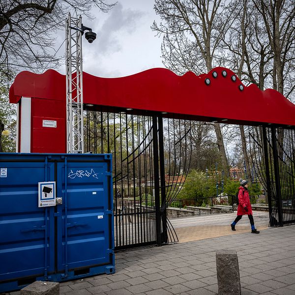 Entré till Folkes park i Malmö.