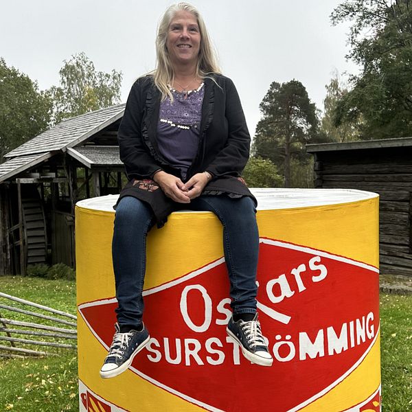 Oscars surströmming, gigantisk surströmmingsburk, surströmming