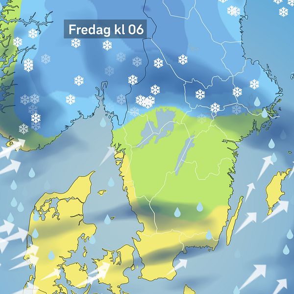 Regn och snö ger upphov till halka