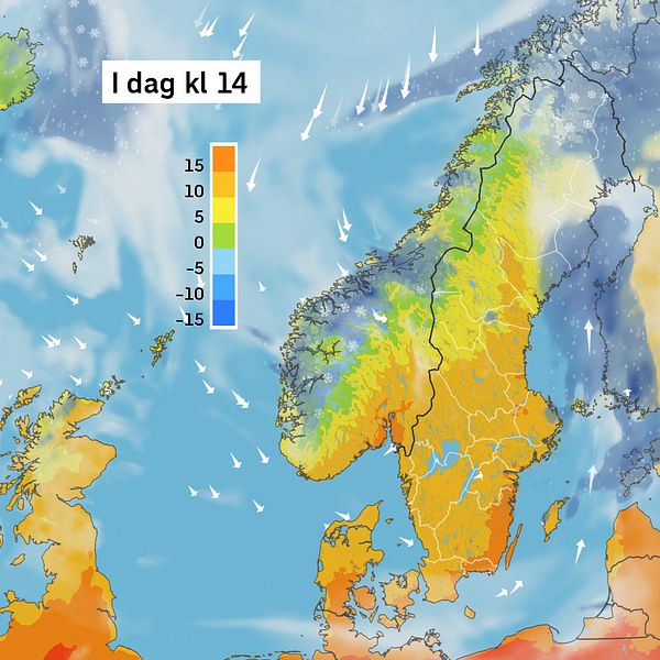 Vädret kommande dagar
