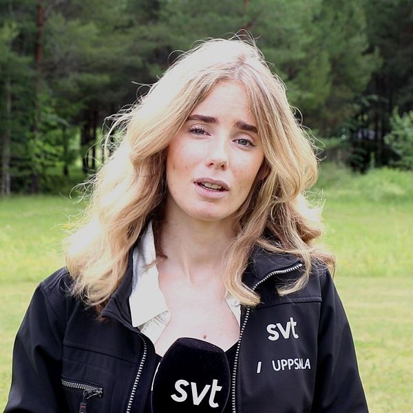 SVT:s reporter Johanna Sundbeck på plats dagen efter den stora polisinsatsen-