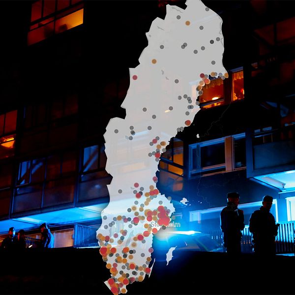 Skjutningar i Sverige år för år