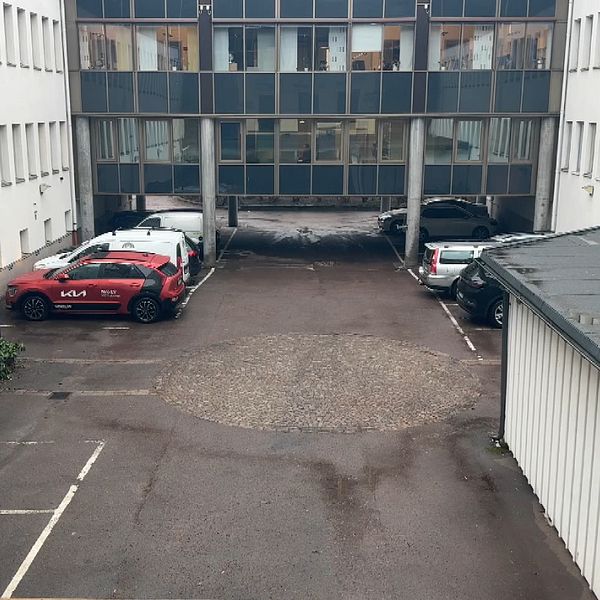 Innergården vid tingsrätten i Karlstad.