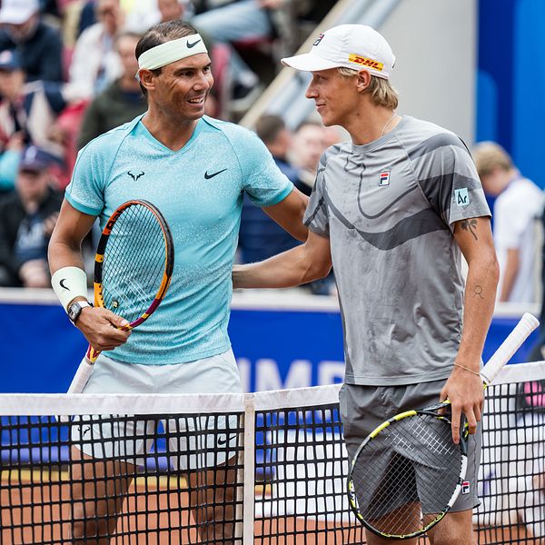 Rafael Nadal och Leo Borg.