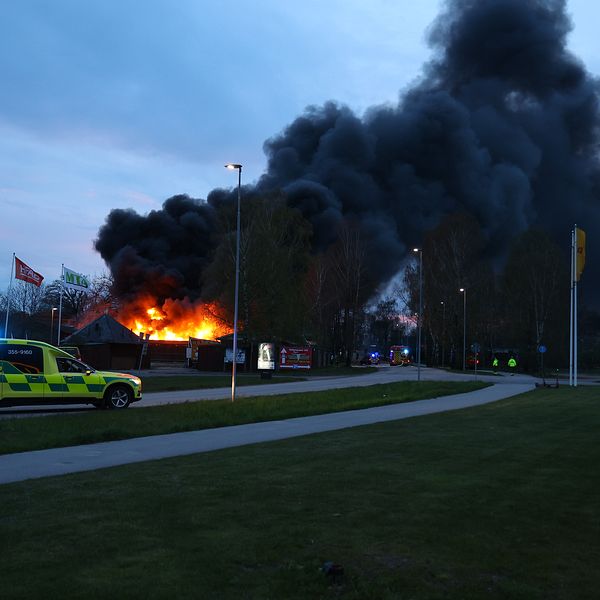 Brand på Halmstad äventyrland