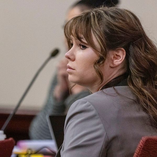 Hannah Gutierrez-Reed under rättegången i staden Santa Fe, New Mexico.