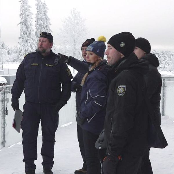 Polis, räddningstjänsten och arrangör av skidskytte