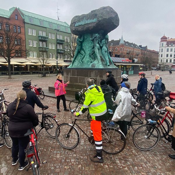Volontärer på Möllevångstorget i Malmö