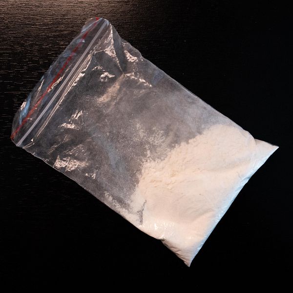 narkotika i en liten plastpåse