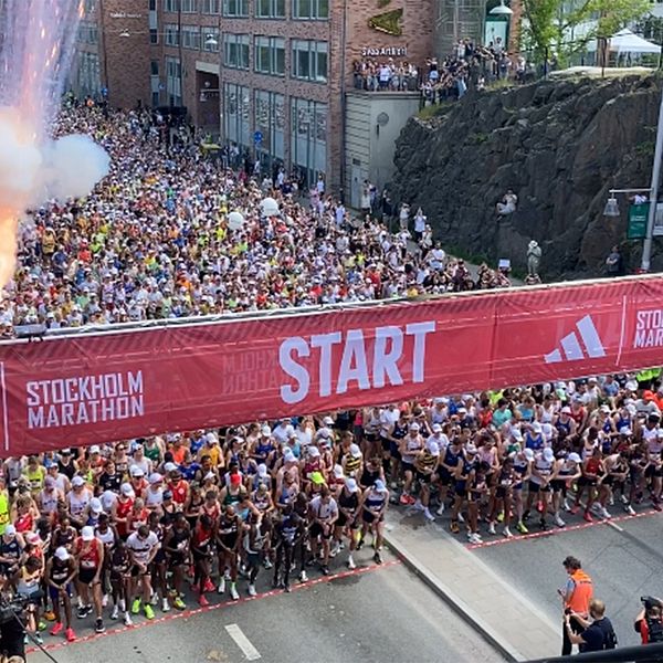 Start i Stockholm Marathon