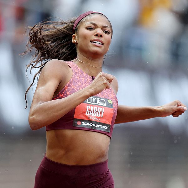 Gabby Thomas trakasserades och hade en dålig helg i Philadelphia.