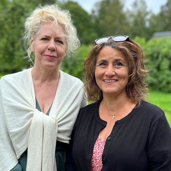 Catharina Enhörning och Carla Dahlberg från hjälporganisationen ”Dalarna Hjälper”
