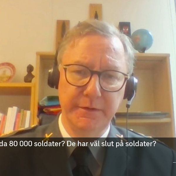 Huovinen talar i SVT-intervju om Rysslands värnplikt och soldatantal