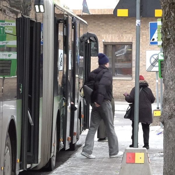 Stadsbuss i Växjö. Länstrafiken i Kronoberg.